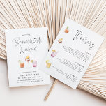 Convites Coquetel Itinerário Fim de Semana da Bachelorette<br><div class="desc">Concurso Itinerário de Fim de Semana do Cocktail Bachelorette. Este belo itinerário temático do cocktail é perfeito para o tema do seu fim de semana de despedida,  edita facilmente todas as palavras (exceto o título principal de cada lado).</div>