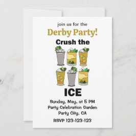 Convites Coquetel Mint Julep Esmaga O Gelo Festa Do Derby