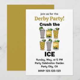 Convites Coquetel Mint Julep Esmaga O Gelo Festa Do Derby