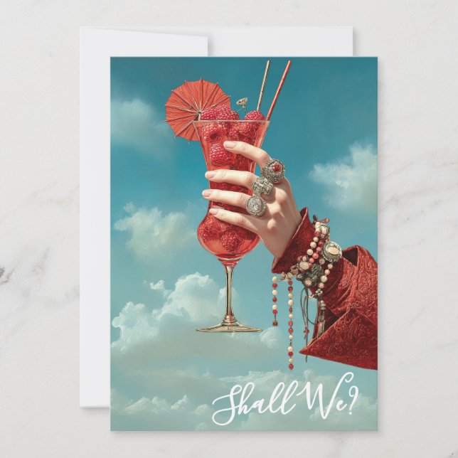 Convites *~* Coquetel Ornamentado A101 FOTO 16 NOIVA SOLTEI (Frente)