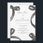 Convites Coquette 16th Birthday Girl Black Arco 18th 21rua<br><div class="desc">Convite para Arcos Elegante - Qualquer Evento da Idade Celebra sua ocasião especial com este elegante e personalizável convite com arcos de aquarela preto delicados. Perfeito para qualquer idade,  essa design traz um toque de sofisticação com sua fonte fluente e mínima que complementa os elementos de aquarela macia.</div>