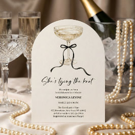 Convites Coquette Bow She’s Tying the Knot Bridal Shower 