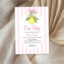 Coquette Limão Rosa Ciao Baby Shower