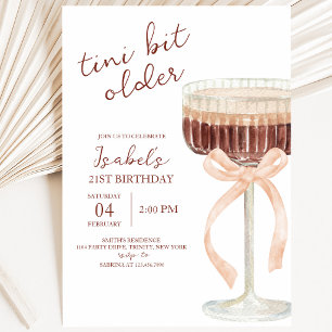Convites Coquette Martini Birthday