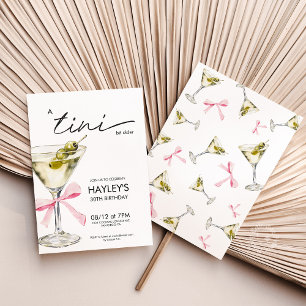 Convites Coquette Martini Birthday a Tini Bit Old