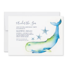 Cor da Água Cura Festa de aniversário de Baleia Az