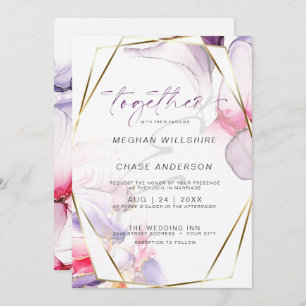 Convites Cor da Água do Álcool Lilídrico Rosa Crônica