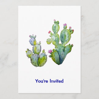 Convites Cor da Água Pura-Cactus