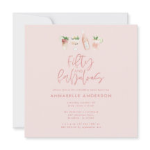 Cor d'água rosada 50 e fabuloso aniversário