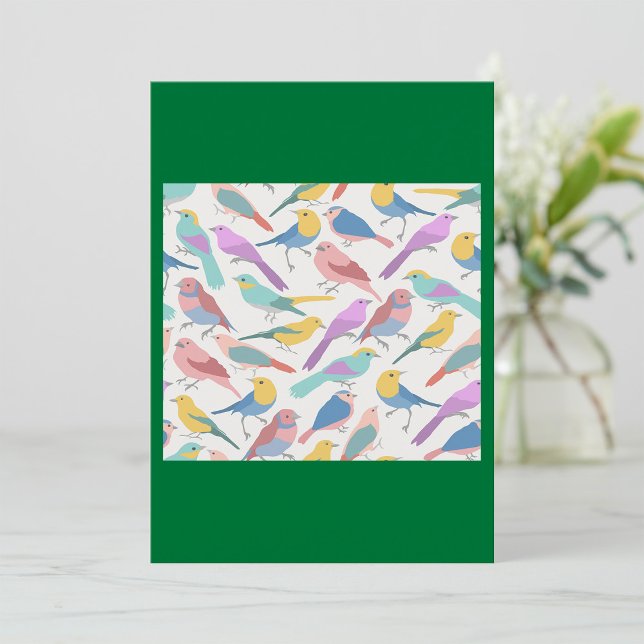 Convites Cor das aves (Criador carregado)