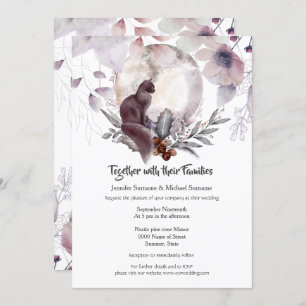 Convites Cor-de-água azul-escura, cor-de-rosa-rosa, cor-de-