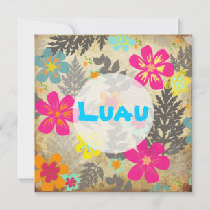 Convites Cor de fundo da selva do Havaí PixDezines