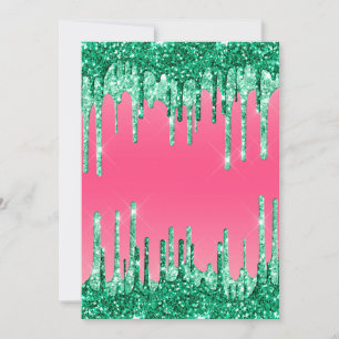 Convites Cor de Melancia Rosa Rosa das Grelhas Verdes