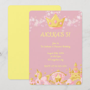CONVITES COR DE PEACH DE PRÍNCIPE DE ANIVERSÁRIO