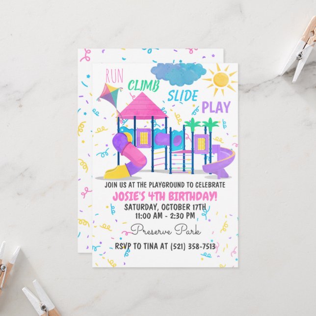 Convites Cor-de-rosa (Frente/Verso In Situ)