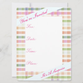 Convites Cor-de-rosa laranja e azul