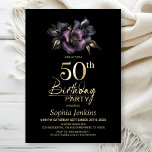 Convites Cor-de-rosa poeirento e Festa de aniversário flora<br><div class="desc">Convide seus amigos e entes queridos para o seu aniversário de 50 anos com este convite de aniversário preto com um filme cor-de-rosa poeirento e cinza floral. A área de texto personalizável neste modelo de convite permite que você inclua facilmente todos os detalhes necessários para sua celebração especial de aniversário,...</div>
