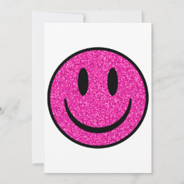 Convites Cor-de-rosa - Sorriso brilhante