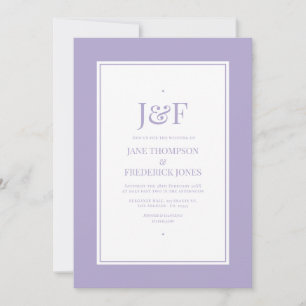 Convites Cor Digital Lavanda Casamento