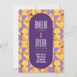 Convites Cor Geométrica das Víblias de outono