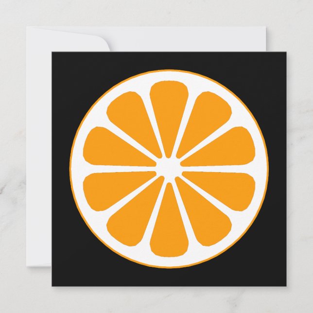 Convites cor laranja (Frente)