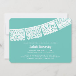 Convites Cor personalizada do papel moderno Picado | CHÁ DE