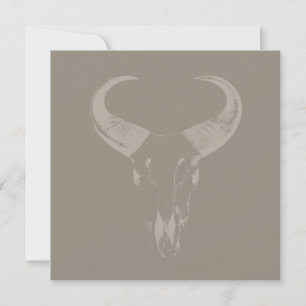 Convites COR PERSONALIZADA DOS Bandos Rustic Bull