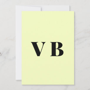 Convites cor personalizada pastel simples mínima sólida per