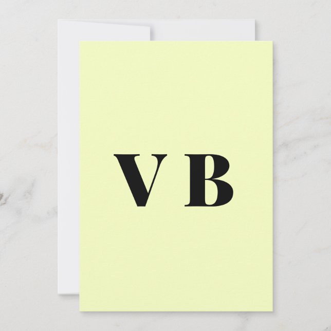 Convites cor personalizada pastel simples mínima sólida per (Frente)