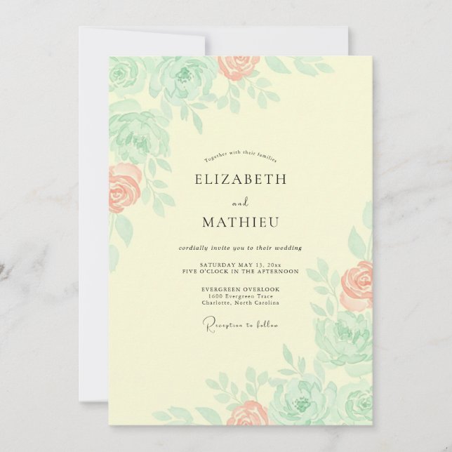 Convites Cor Visualtrait Temadedesign Casamento (Frente)