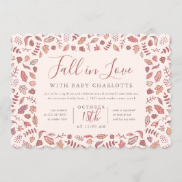 Convites Cora a queda cor-de-rosa no sorvo do chá de