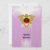 CORAÇÃO CELTICA, vermelho vivo, cor-de-rosa, ouro