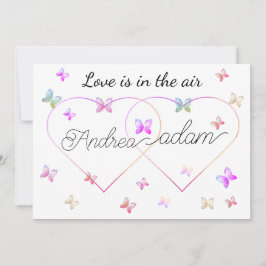 Convites coração das borboletas voadoras modernas