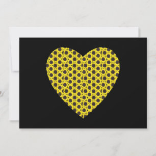 Convites Coração de Girassol