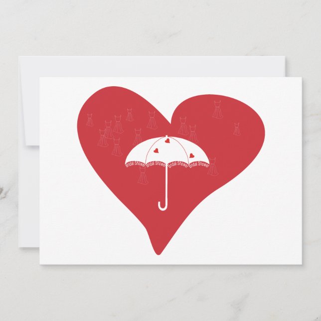 Convites Coração do chá de panela (Frente)