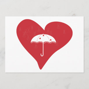 Convites Coração do chá de panela