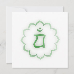 Convites Coração Estenciada Chakra - Anahata