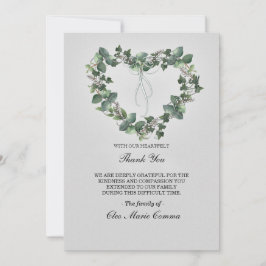 Convites Coração Floral Sensível Simpatia Familiar Obrigado