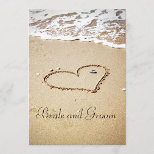 Convites Coração na costa