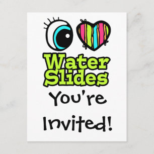 Convites Coração Olho Brilhante Eu Adoro Diapositivos De 