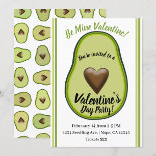 Convites Coração Sagrado Guacamole Abacate Festa do Dia dos