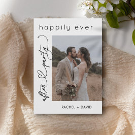 Convites Coração Script Nós Fugimos Foto Recepção de Casame