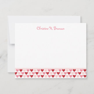 Convites Corações cor-de-rosa vermelhos personalizado gráfi
