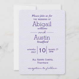 Convites Corações de Casamento Roxo