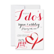 Corações de fita vermelha!