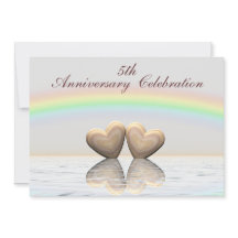 Corações de Madeira do 5 Aniversário