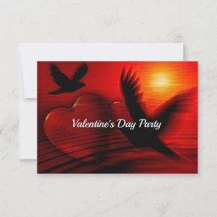 Convites Corações e Pombas