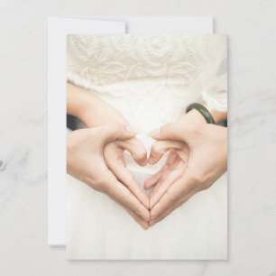 Convites Corações no Casamento das Mãos