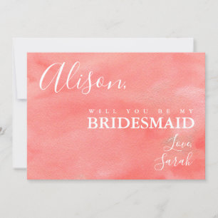 Convites Coral Dreams É Minha Proposta De Bridesmaid