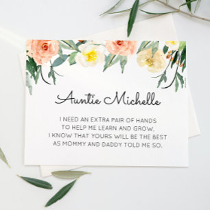 Convites Coral Flowers Será Minha Proposta De Madrinha